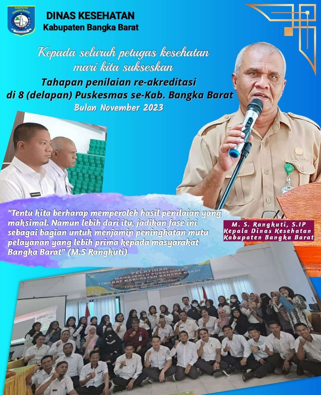 RE-AKREDITASI DI 8 PUSKESMAS SE-KAB.BANGKA BARAT